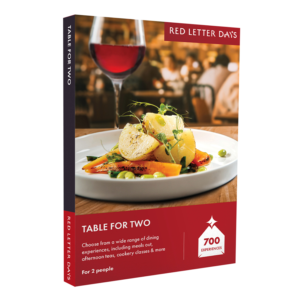 Red Letter Days Table For Two Gift Experience