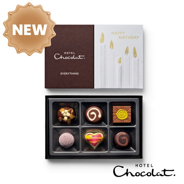 Hotel Chocolat - Everything 6-Piece Happy Birthday Chocolate Box