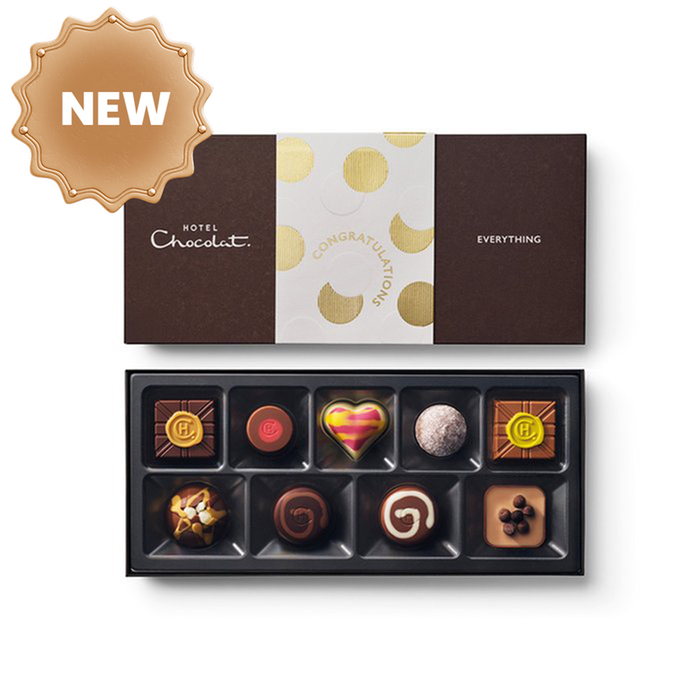 Hotel Chocolat - Everything 9-Piece Congratulations Chocolate Box
