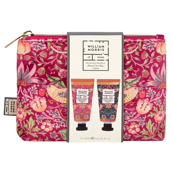 William Morris At Home Strawberry Thief (Red Berry & Patchouli) Hand Care Bag