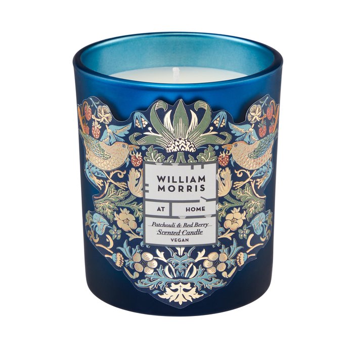 William Morris Strawberry Thief (Red Berry & Patchouli) Scented Candle