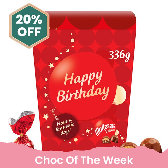 Maltesers Truffles 'Happy Birthday' Gift Box 336g