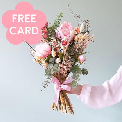 Silky Twist Silk & Dried Flower Bouquet