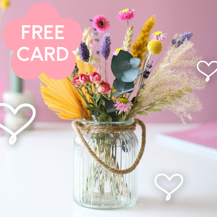 Bloomposy Pastel Letterbox Dried Flowers