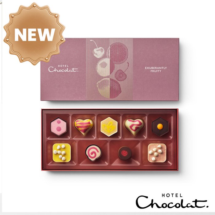 Hotel Chocolat - Exuberantly Fruity 9-Piece Chocolate Box
