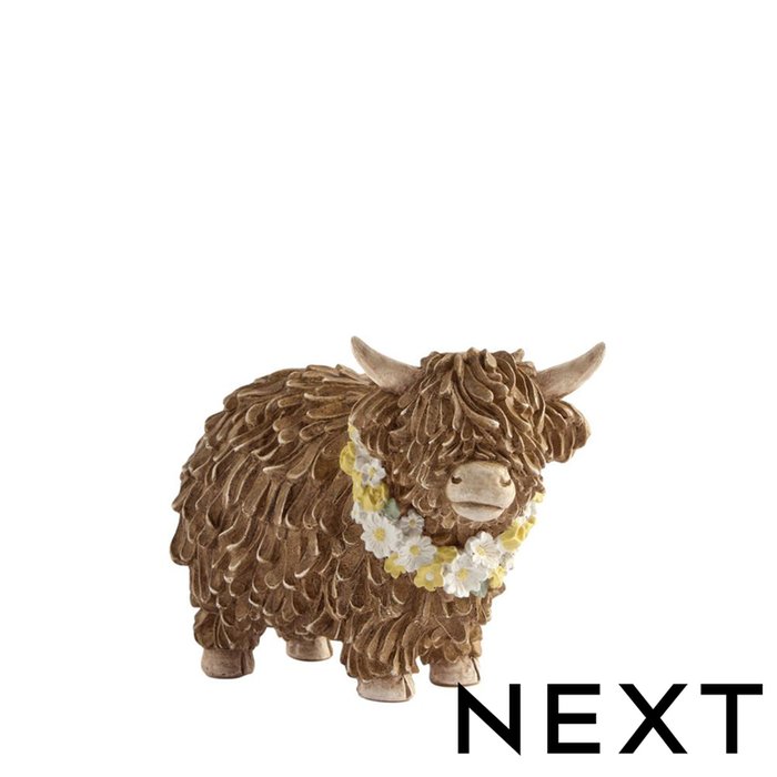 NEXT Floral Hamish the Highland Cow Ornament