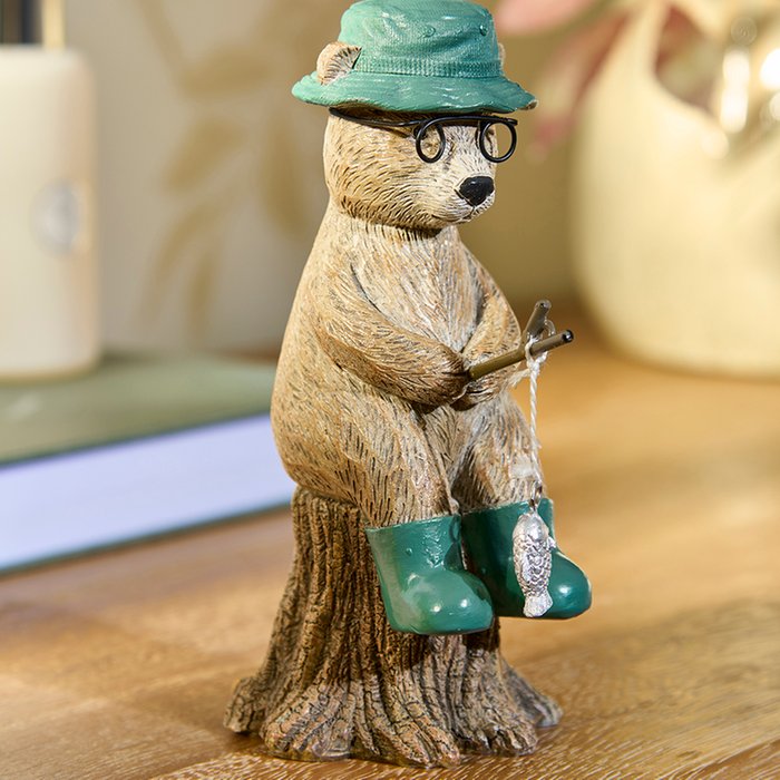 NEXT Bertie Bear Fishing Ornament