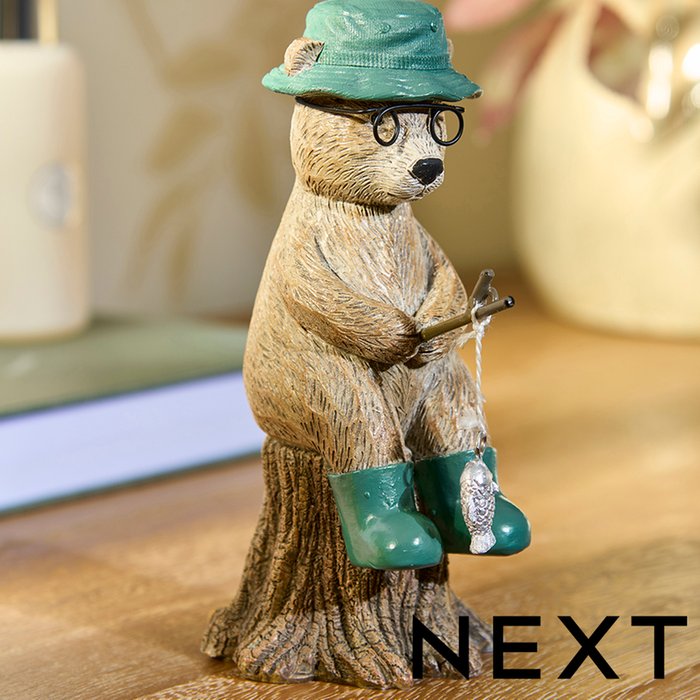 NEXT Bertie Bear Fishing Ornament