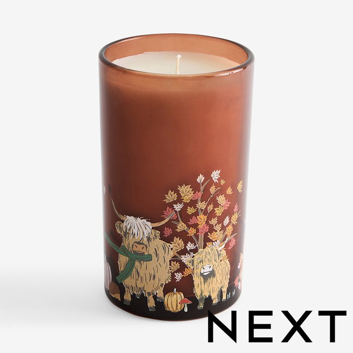NEXT Autumnal Hamish Pillar Candle