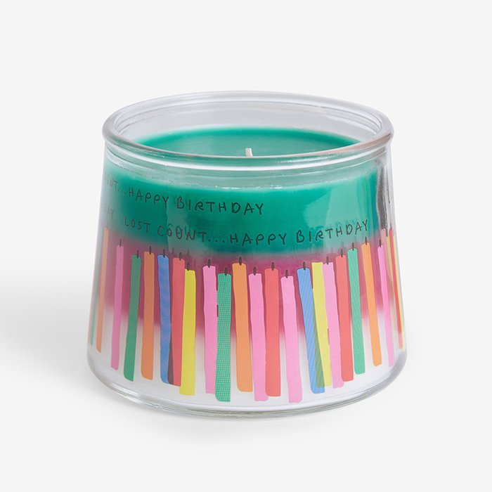 NEXT Multi White Jasmine Scented Happy Birthday Candle