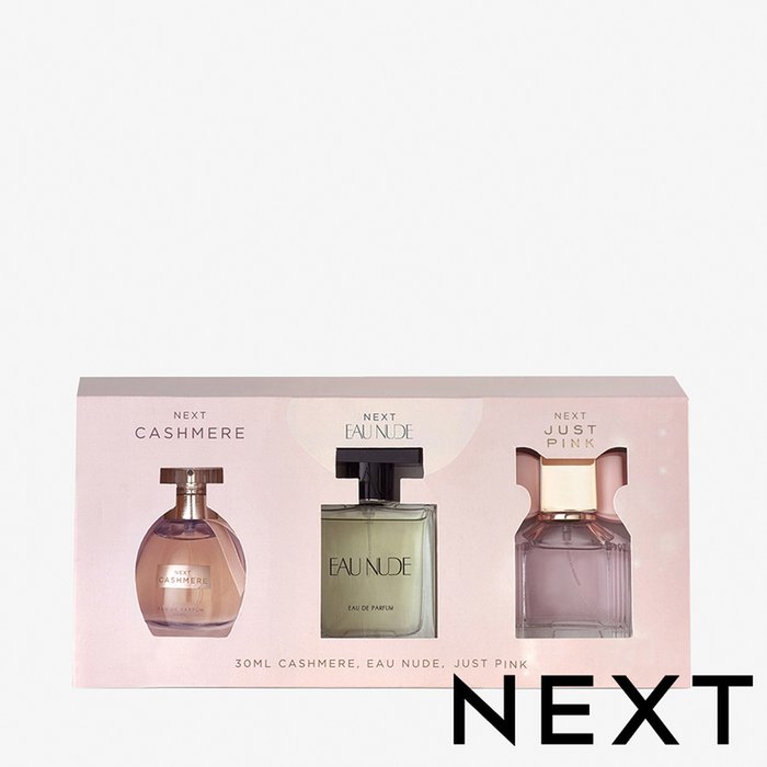 NEXT Set of 3 Just Pink, Cashmere and Eau Nude 30ml Perfume Set