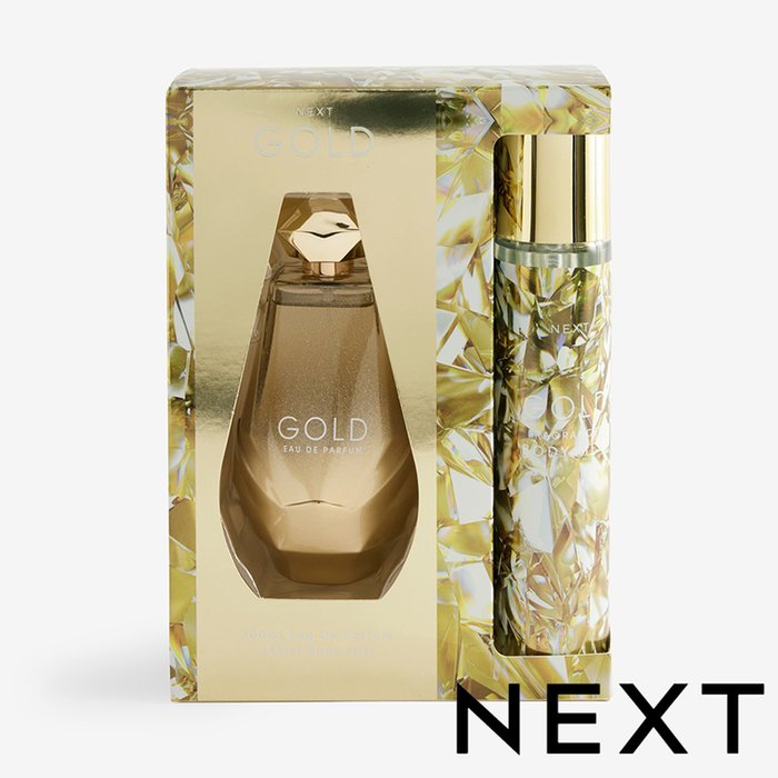 NEXT Gold 100ml Perfume and 145ml Body Mist Gift Set