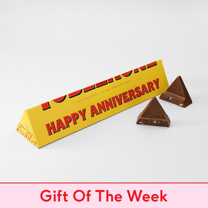 Happy Anniversary Milk Chocolate Toblerone (360g)