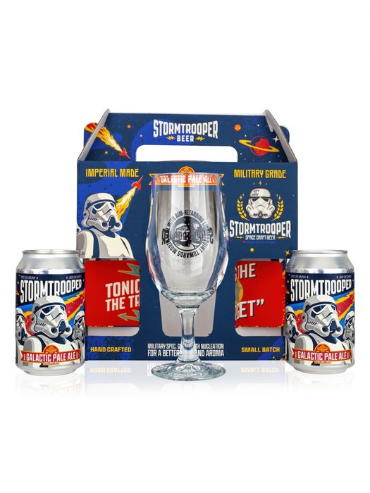 Stormtrooper Beer Galactic Pale Ale Twin Can & Glass 2x330ml