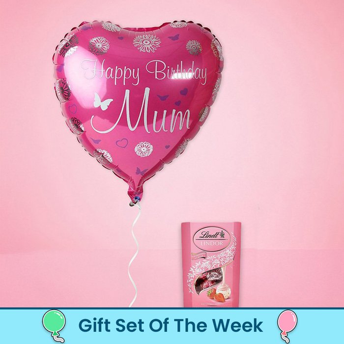 Happy Birthday Mum Balloon and Chocolate Gift Set
