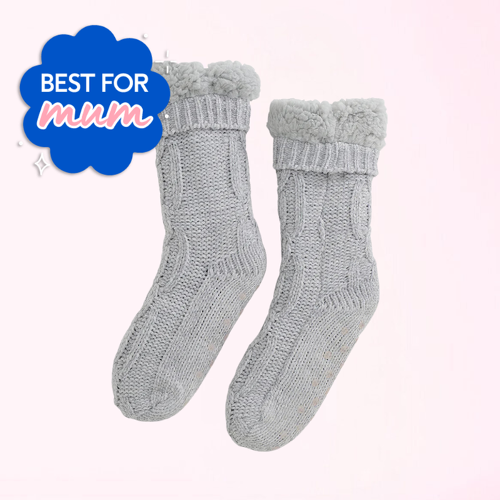 Chenille Sherpa Lounge Socks