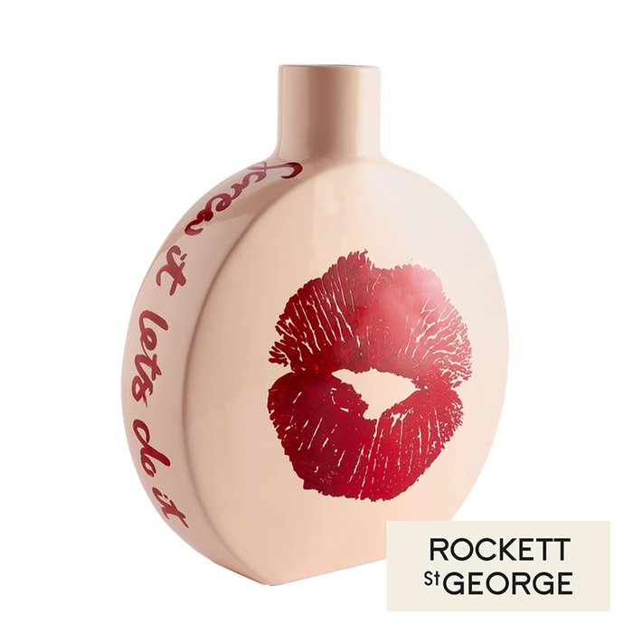 Rockett St George Red Lips Statement Vase