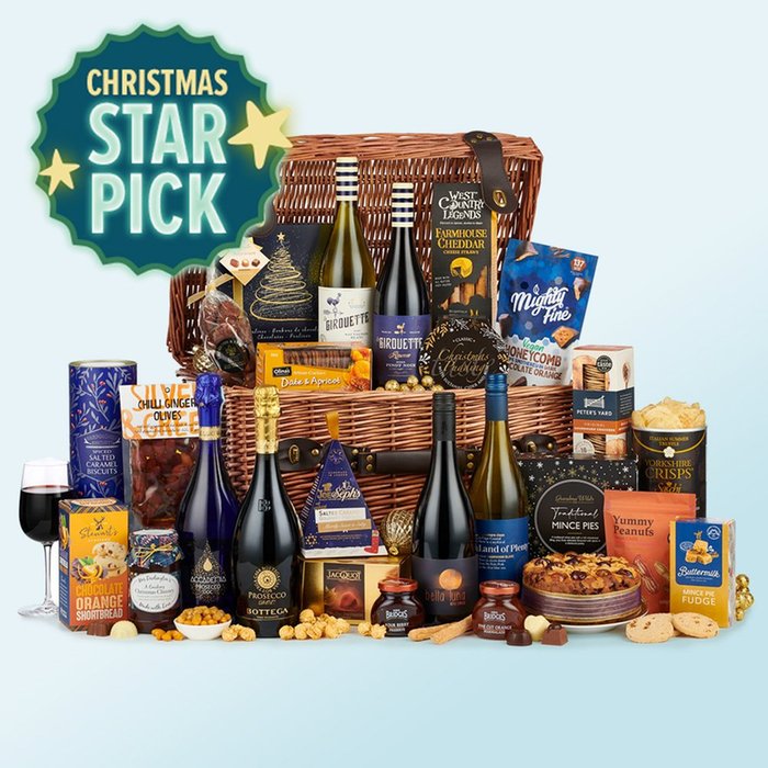 The Festive Celebration Wicker Hamper 6x75cl