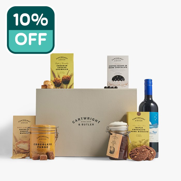 The Sweet & Savoury Selection with Red Wine Hamper