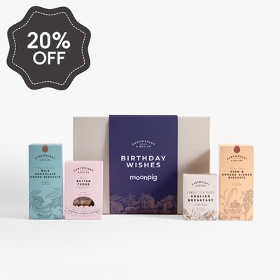 Cartwright & Butler Birthday Wishes Tea and Biscuits Hamper