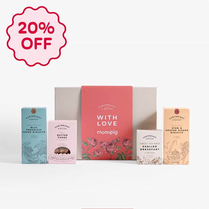 Cartwright & Butler With Love Tea and Biscuits Hamper