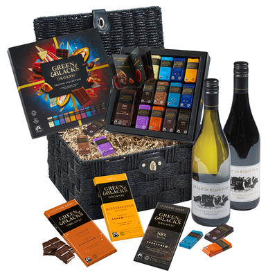 Green & Black's Chocolate & Wines Basket