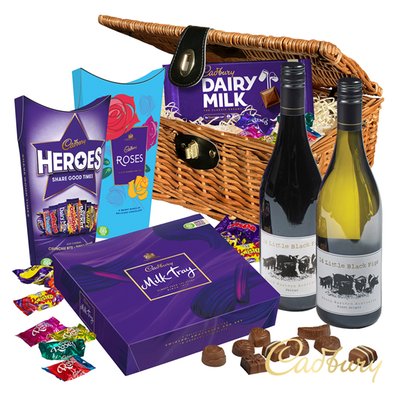 Cadbury Chocolate & Wines Basket
