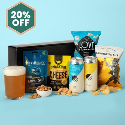 Beer & Snacks Hamper 2x440ml