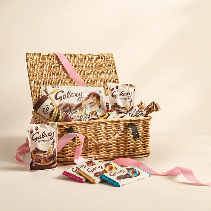 Galaxy Chocolate 14 Piece Wicker Hamper