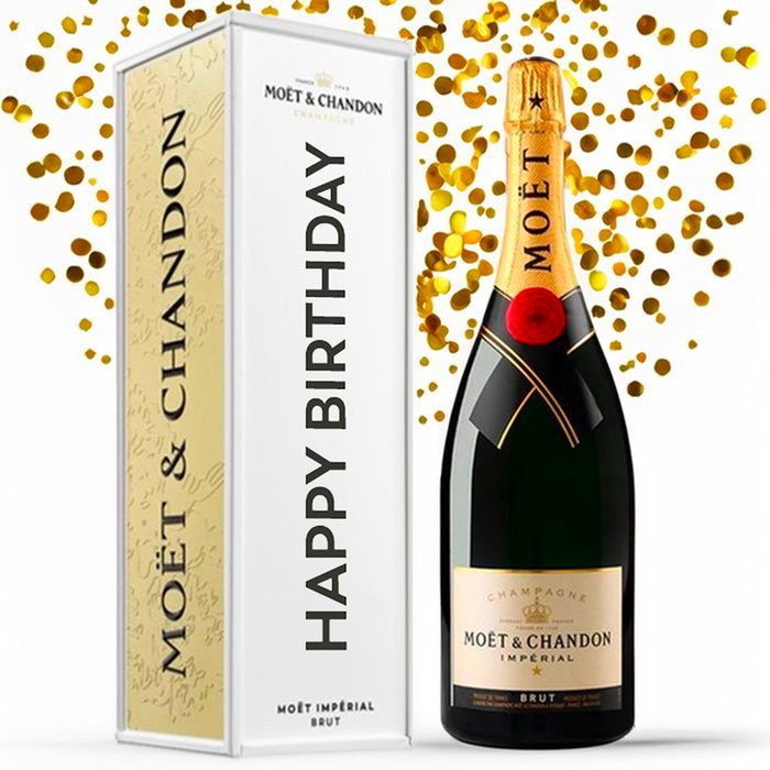 Happy Birthday 75cl Moet Brut Gift Tin