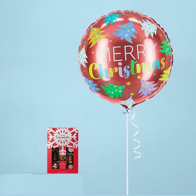 Christmas Balloon and Hotel Chocolat Gift Set