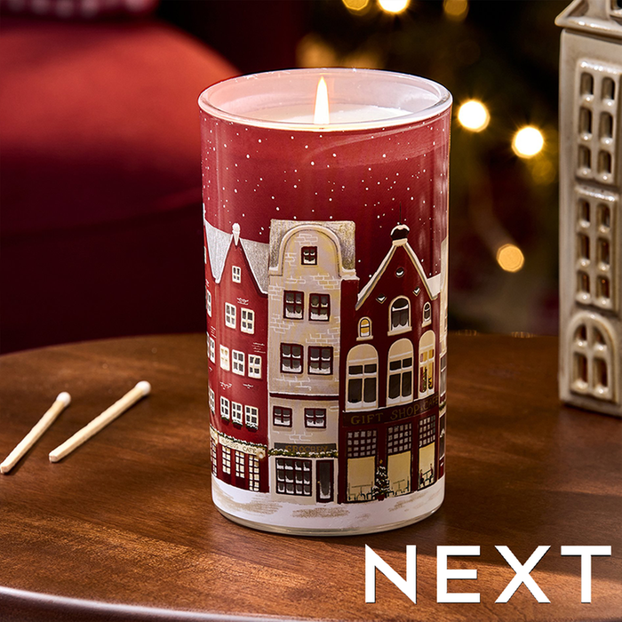 NEXT Festive Spice Pillar Candle