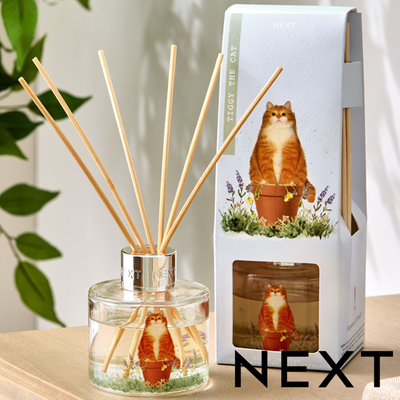 NEXT Orange Tiggy Cat White Jasmine Diffuser