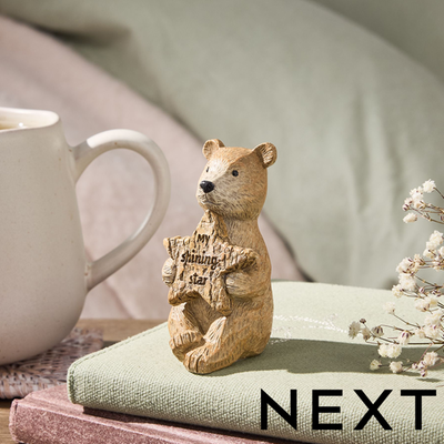 NEXT Bertie The Bear Shining Star Ornament