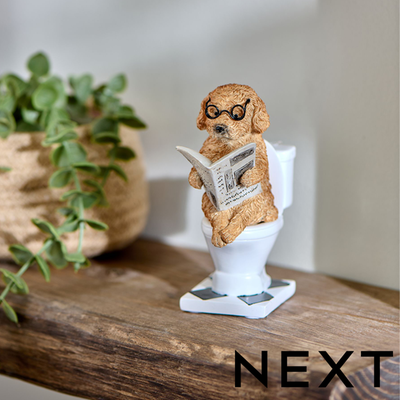 NEXT Natural Charlie The Cockapoo Bathroom Ornament