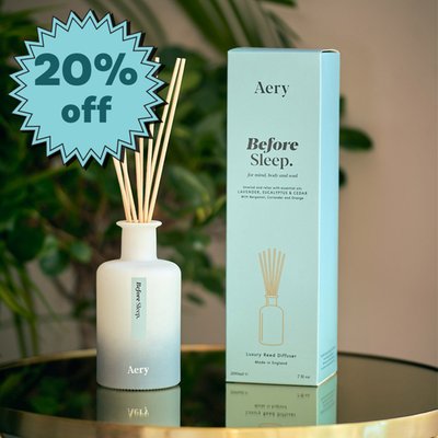 Aery Before Sleep Reed Diffuser Lavender, Eucalyptus and Cedar Scented