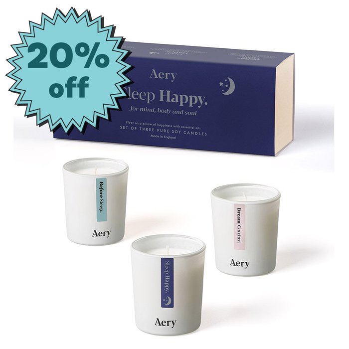 Aery Sleepy Happy Votive Candle Gift Set