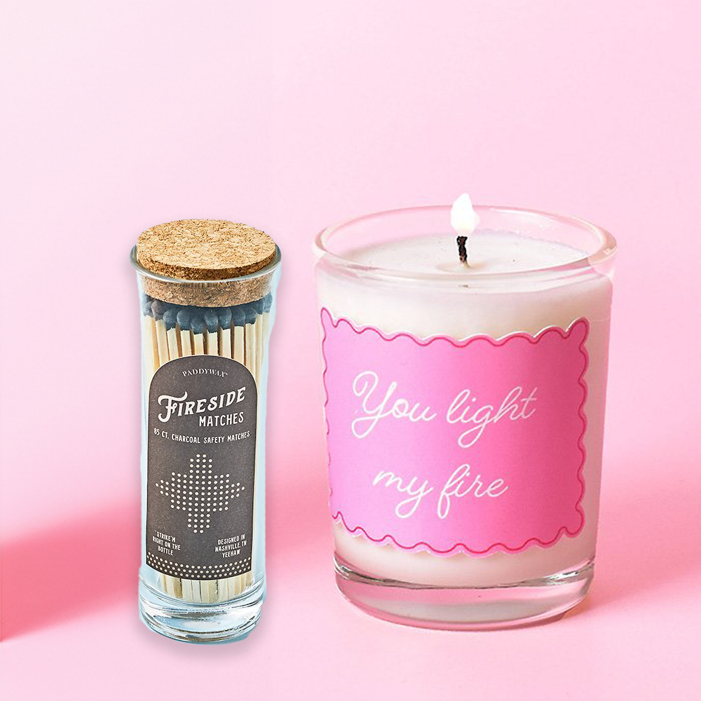 Lisa Angel You Light My Fire Candle & Matches