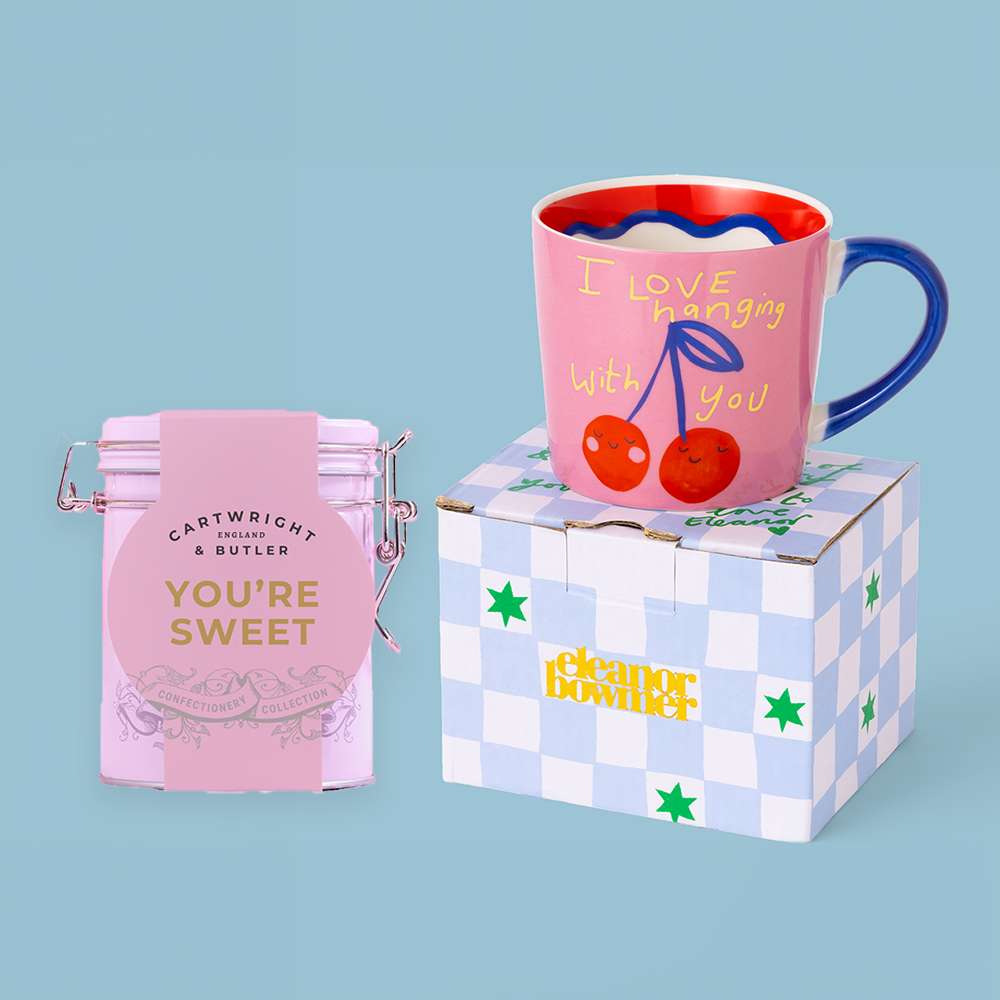 Eleanor Bowmer Love Hanging Out Mug & You're Sweet Fudge Tin