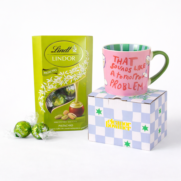 Eleanor Bowmer Mug & Gift Box X Lindor Pistachio Milk Chocolate Truffles (200g)