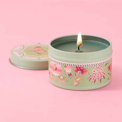Cath Kidston Coming Up Roses Floral Tin Candle