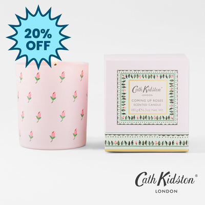 Cath Kidston Rose Print Candle
