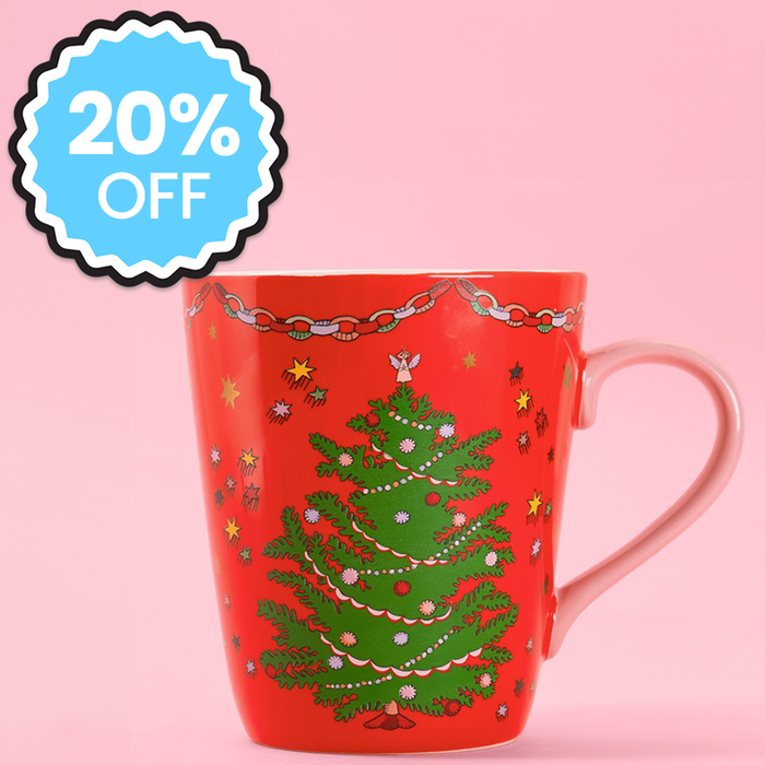 Cath Kidston Red Christmas Tree Stanley Mug