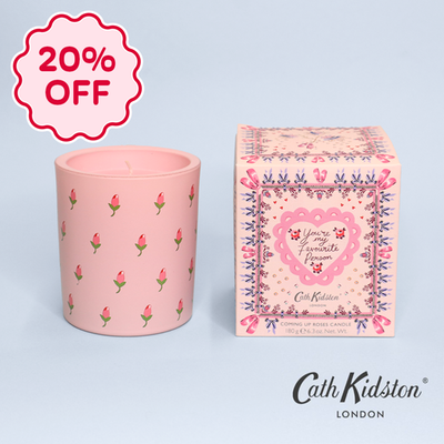 Cath Kidston You're My Favourite Person Pink Glass Candle 180g