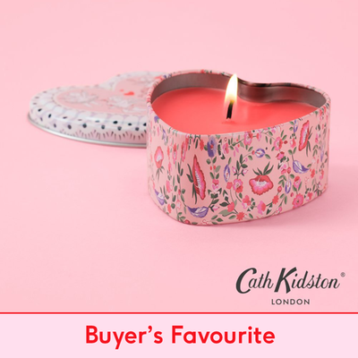 Cath Kidston Cherub Heart Tin Candle (100g)