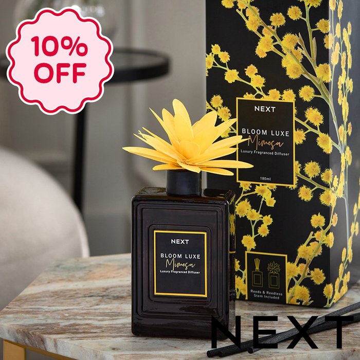 NEXT Bloom Luxe Mimosa Fragranced 180ml Diffuser