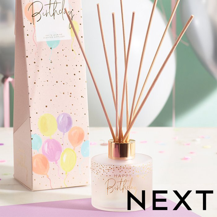 NEXT Happy Birthday White Jasmine 100ml Reed Diffuser