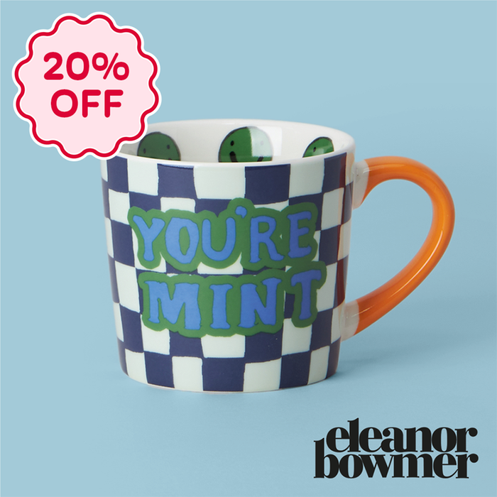 Eleanor Bowmer You’re Mint Checkerboard Mug & Gift Box