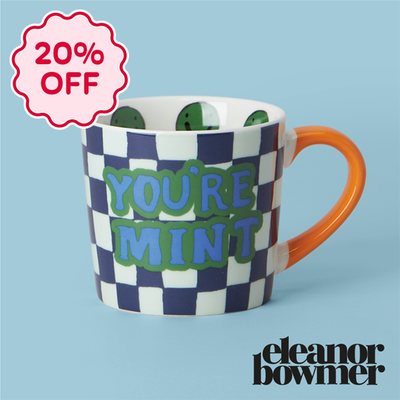 Eleanor Bowmer You’re Mint Checkerboard Mug & Gift Box