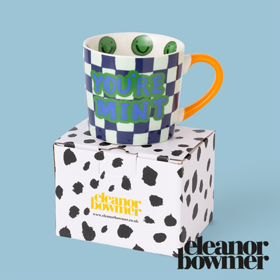 Eleanor Bowmer You’re Mint Checkerboard Mug & Gift Box